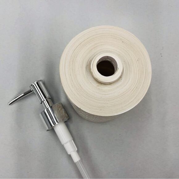 NWOT AMG Global Bathroom Accessories Soap Dispenser Mosaic Basket Weave Designn - Picture 12 of 16